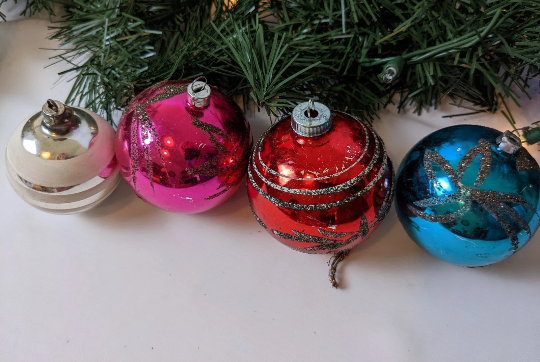 Vintage West Germany Christmas Ornaments