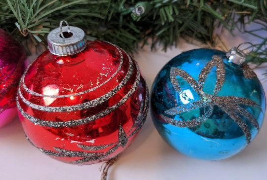 Vintage West Germany Christmas Ornaments