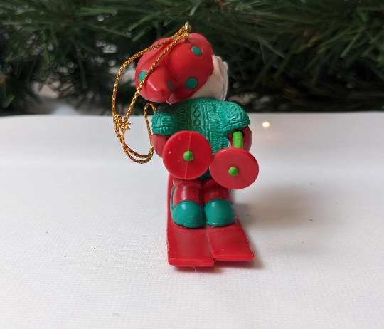 Vintage Avon Skiing Elf Christmas Ornament