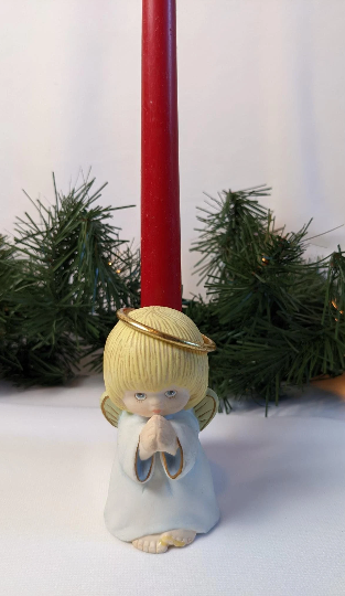 Vintage Hallmark Angel Candle Holder