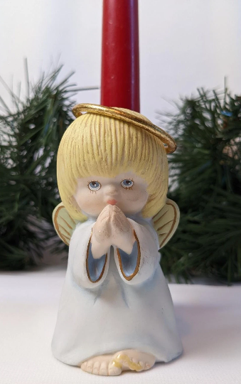 Vintage Hallmark Angel Candle Holder