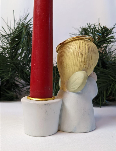 Vintage Hallmark Angel Candle Holder