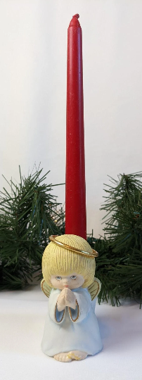 Vintage Hallmark Angel Candle Holder