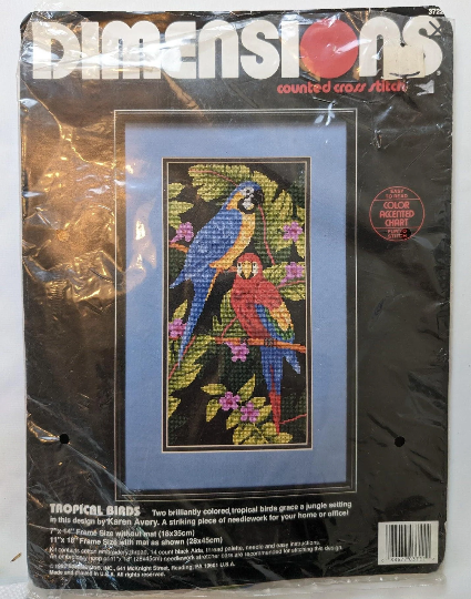 Dimensions Tropical Birds Cross Stitch