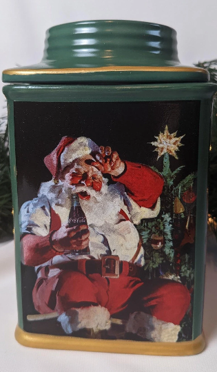 Santa Coca Cola Canister