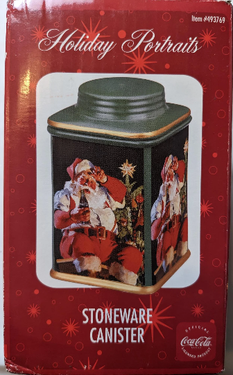 Santa Coca Cola Canister