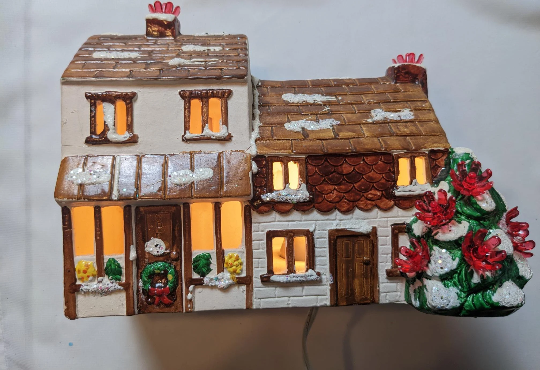 Vintage Mann Christmas Village Store