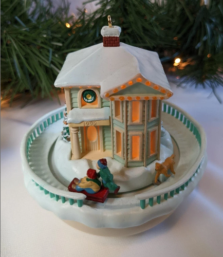 Vintage Hallmark Good Sledding Ahead Magic Christmas Ornament