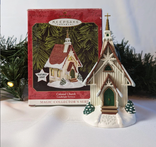 Colonial Church Candlelight Services Ornament