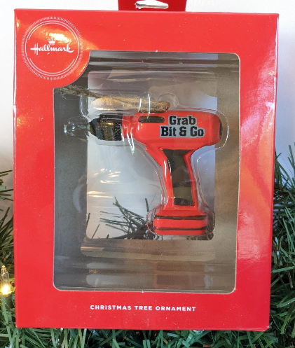 Hallmark Grab Bit Go Drill Christmas Ornament