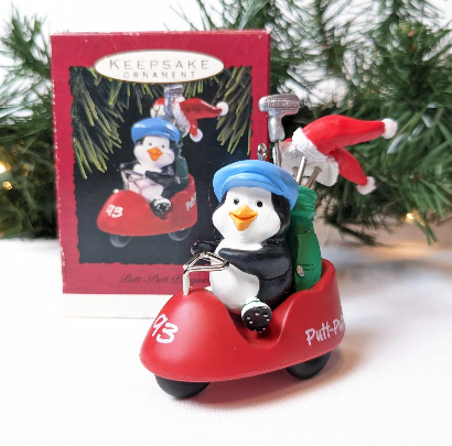 Hallmark 1993 Putt Putt Penguin Ornament