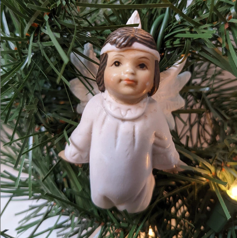 Vintage 1993 House of Lloyd Native American Angel Ornament