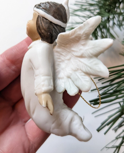 Vintage 1993 House of Lloyd Native American Angel Ornament