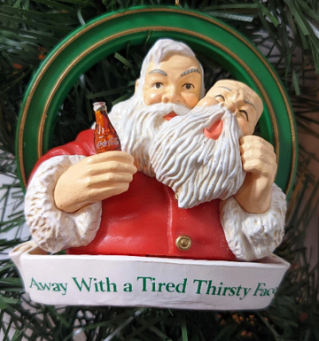 Santa Claus Coca Cola Christmas Ornament