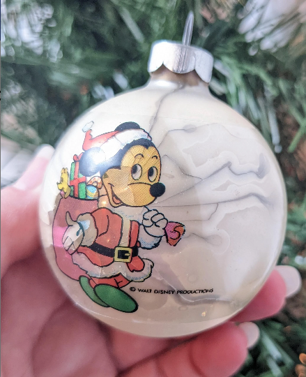 Vintage Mickey Mouse Ball Ornaments