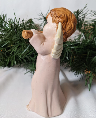 Vintage Homco Angel with Flute Figurine