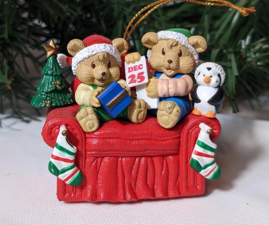 Vintage Teddy Bear Ornament