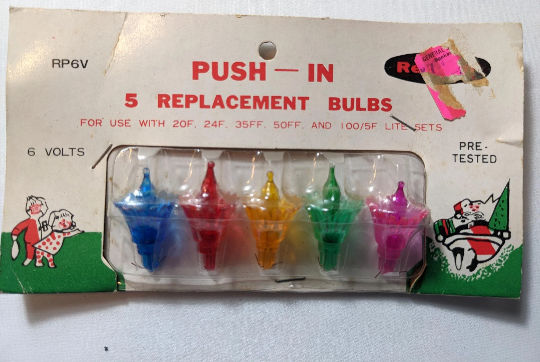 Tulip Push In Christmas Light Replacement Bulbs