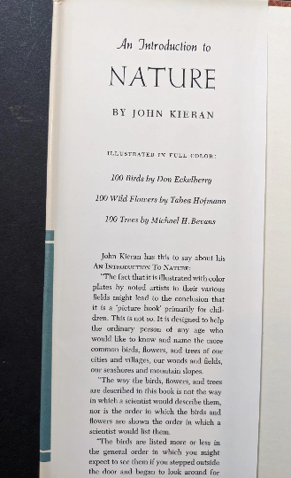 An Introduction To Nature Book 1966 John Kieran