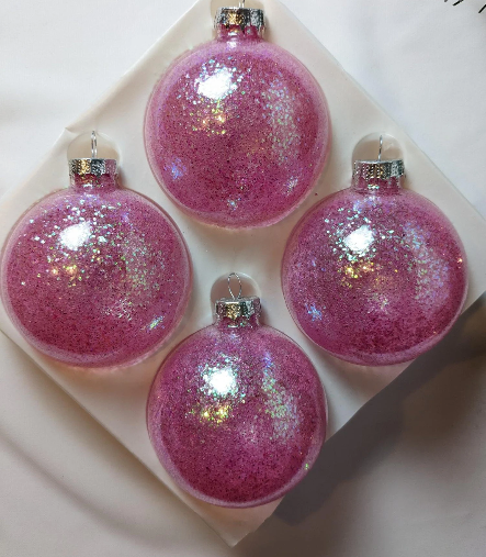 Bubble Gum Pink Christmas Ornaments – Petal Pushers Nursery