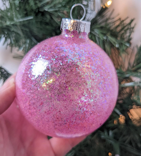 Bubble Gum Pink Christmas Ornaments