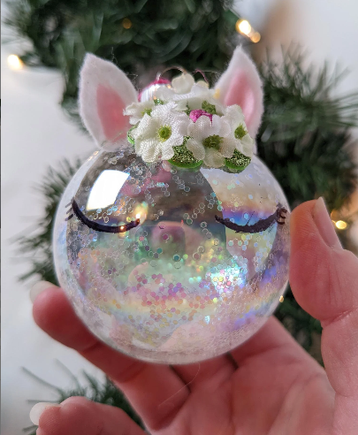 Unicorn Head Christmas Ornaments