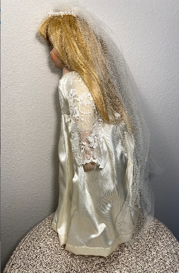 Vintage Bride Porcelain Doll