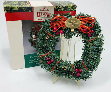 Little Frosty Friends Memory Wreath - Hallmark Keepsake Ornament 1990