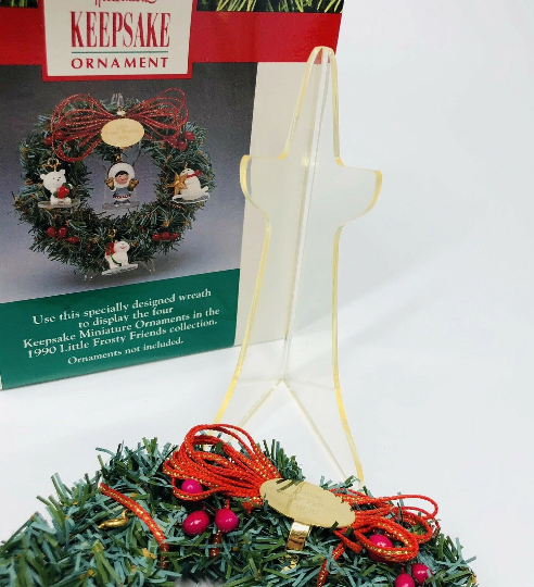 Little Frosty Friends Memory Wreath - Hallmark Keepsake Ornament 1990