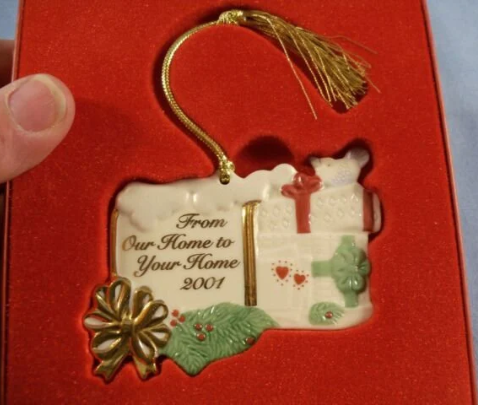 From Our Home to Your Home 2001 Christmas Tree Ornament