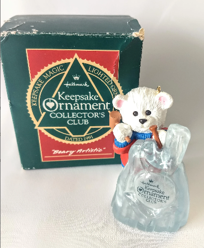 Beary Artistic - Hallmark Keepsake Ornament 1991