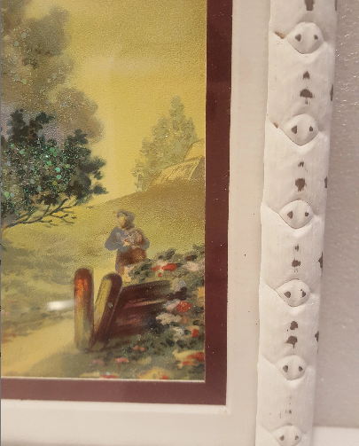 1907 Vintage Framed Country Farmhouse Postcard