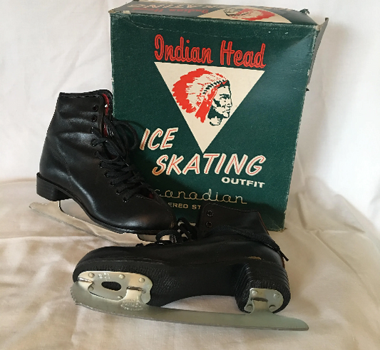 Vintage Indian Head Ice Skates