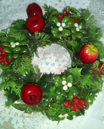 Christmas Wreath Candle Ring