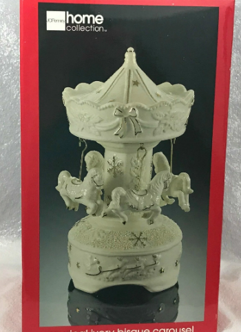 Ivory Carousel Music Box