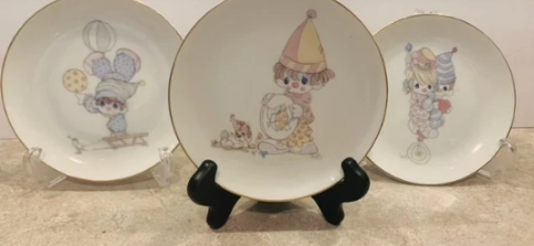 Vintage Precious Moments Clown Plates