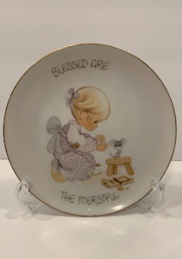 Vintage Precious Moments Set Of 3 Plates