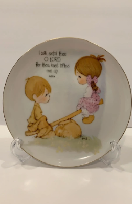 Vintage Precious Moments Set Of 3 Plates