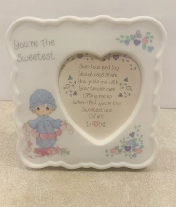 Vintage Precious Moments Picture Frame Youre the Sweetest Friend