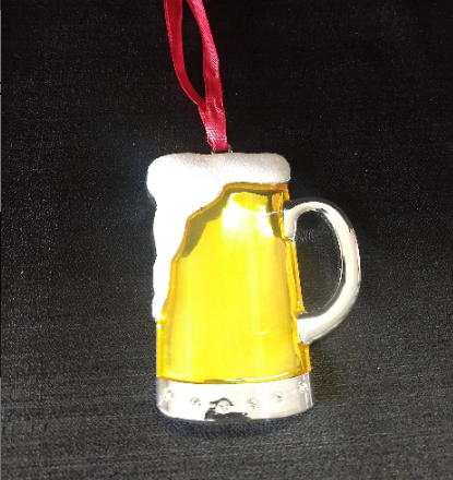 Beer Mug Metal Ornament