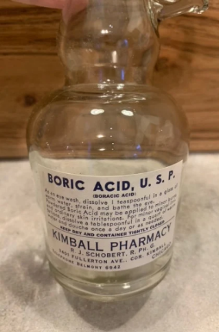 Antique Style Bottle, Vintage Pharmacy Label