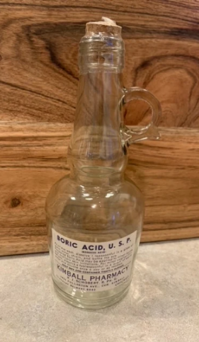 Antique Style Bottle, Vintage Pharmacy Label