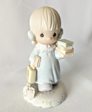 Vintage Precious Moments Figurine School Girl