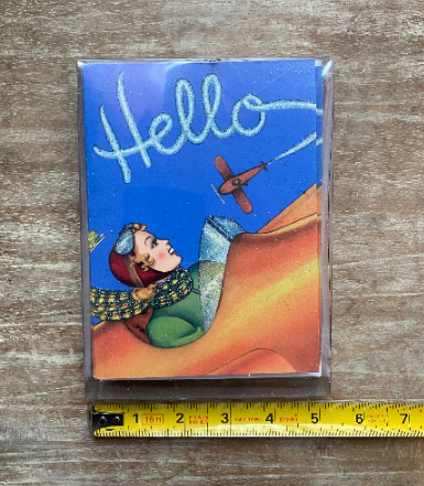 Old World Christmas Amelia Earhart "Hello" Cards