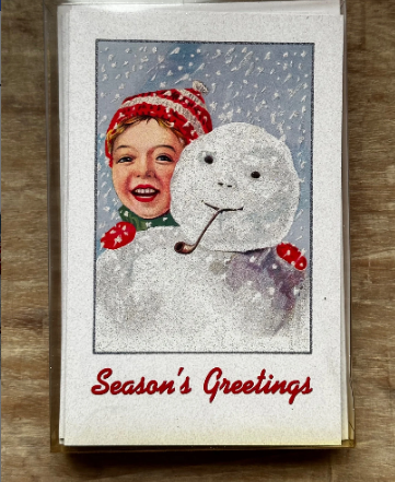 Snowman Season's Old World Christmas Cards