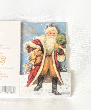 Small Old World Christmas Santa Cards