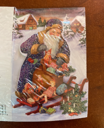 Retired St. Nicks Sled Old World Christmas Mini Cards