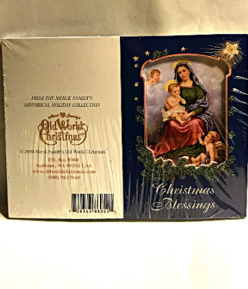 Old World Christmas "Christmas Blessings" Mini Cards