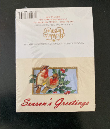 Retired Seasons Greetings Old World Christmas Mini Cards