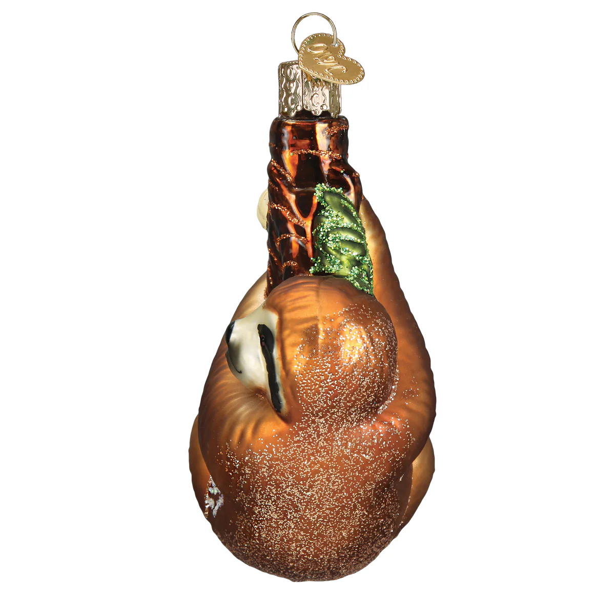 Climbing Sloth - Funny Blown Glass Tree Ornament by Old World Christmas
